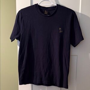 OVO Midnight Blue Tee with Gold Owl Emblem